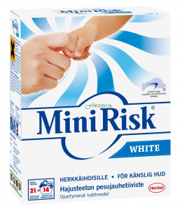  Стиральный порошок Mini Risk White гипоаллергенный, 1,1 кг.
