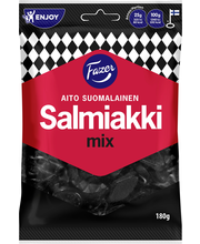 Лакричные конфеты Fazer Salmiakki Mix 180гр