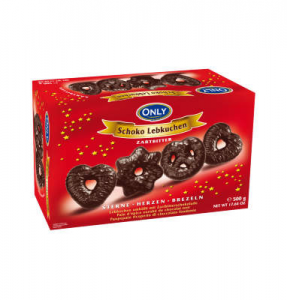 Имбирные пряники в темном шоколаде Only Schoko Lebkuchen, 500гр