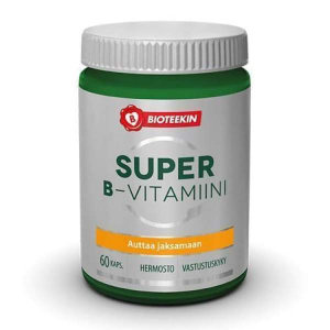 Комплекс витаминов группы В + холин,инозитол Bioteekin Super-В 60кап.