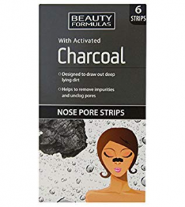 Очищающие полоски для носа с активированным углем Beauty Formulas 6шт.