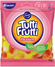 Жевательные конфеты фруктовые, ассорти Fazer Tutti Frutti Passion 180гр