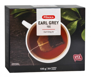 Чай черный Эрл грей Pirkka earl grey 50пак.
