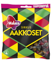 Ассорти лакричных конфет Malaco Aakkoset Sirkus 315гр