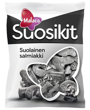 Ассорти жевательных лакричных конфет Malaco Suosikit Suolainen Salmiakki 230гр