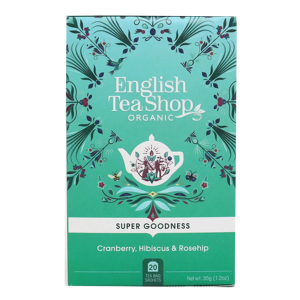 Чай органический English Tea Shop клюква, гибискус и шиповник 20пак.