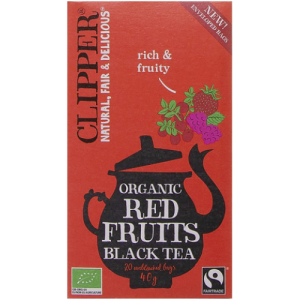 Чай органический, черный с красными ягодами Clipper organic red fruits 20пак.