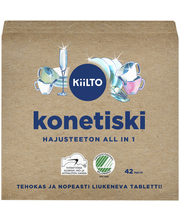 Таблетки для посудомоечной машины Kiilto Hajusteeton All in 1 (гипоаллергенные) 42шт.