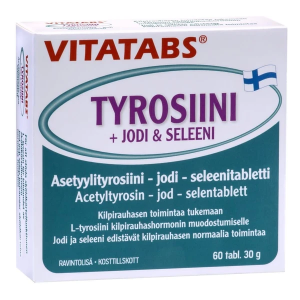 Витамины для щитовидной железы Vitatabs Тирозин + йод и селен 60таб.