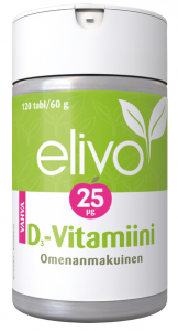 Витамин D3 25мг (яблоко) для всей семьи Elivo 120шт.