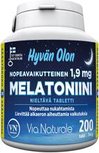 Мелатонин (препарат для улучшения сна)  1,9г Via Naturale Hyvän Olon 200таб.