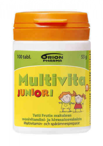 Витаминно-минеральный комплекс для детей Multivita Juniori (тутти фрутти) 100таб.