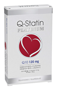  Витамины для сердца Q-Statin Platinum Q10 120 мг + витамин E 90кап.