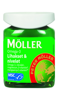 Комплекс с омега-3 Мышцы и суставы, сердце Moller Omega - 3 Lihakset+nivelet 60кап.