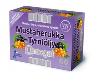 Масло черной смородины и облепихи в капсулах Omegat 3-6-7-9 витамин Е и цинк Via Naturale 60кап.