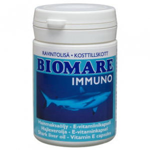 Жир печени акулы + витамин E Biomare Immuno 100кап.