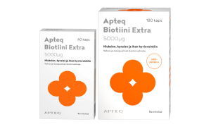 Комплекс Супер биотин для ногтей, кожи и волос Apteq Vita Biotiini Extra 5000мг 180кап.