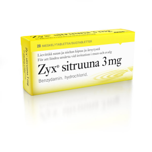 Средство для лечения ангины Zyx Лимон 20пастилок