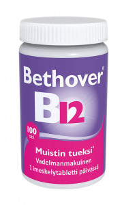  Витамин Bethover, Бетовер (малина)  В12 1 мг 100таб.