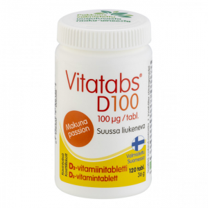 Жевательные витамины D3 Vitatabs (вкус маракуйя) 100мкг 120таб.
