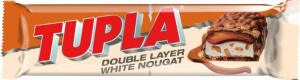 Шоколадный батончик с нугой и миндалем Тупла, Tupla Double Layer White Nougat 48гр