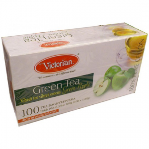 Зеленый чай Victorian яблоко 100пак 