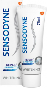 Зубная паста восстановление, защита, отбеливание Sensodyne Repair & Protect Whitening 75мл