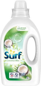 Гель для стирки цветного и белого белья "Кокосовое блаженство"Surf Coconut Bliss 1400мл