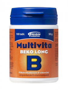 Комплекс витаминов группы B Беко Лонг ,MULTIVITA BEKO LONG 100таб.