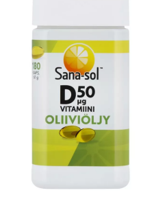 Витамин Д3 50 мг на оливковом масле Sana-sol 180капсул