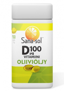 Витамин D3 в оливковом масле 100мкг Sana-sol  150кап.