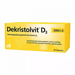 Витамин D3  Декристовит, Dekristolvit 2000 ME 90таб.