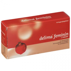 Свечи вагинальные delima feminin (масло косточек граната и виноградных косточек)10шт.