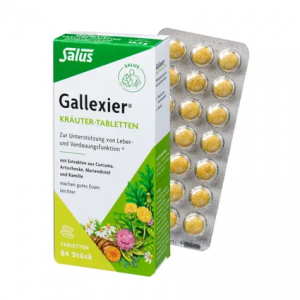 Таблетки" Травяной сбор для здоровья печени и желчного пузыря" Salus Gallexier  84шт.