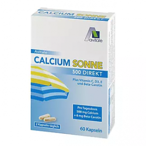 Кальций + витамины C, D3, E и бета-каротин Calcium Sonne 60кап.