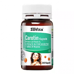 Комплекс витамин для хорошего загара  Sovita Carotin 240кап.