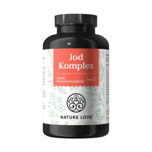 Комплекс для здоровья щитовидной железы NATURE LOVE Jod Komplex 180кап.