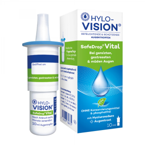 Глазные капли (гиалуроновая кислота+настойка очанки) Hylo-Vision SafeDrop Vital, 10 мл Глазные капли (гиалуроновая кислота+настойка очанки) Hylo-Vision SafeDrop Vital, 10 мл