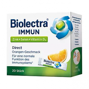 Комплекс для укрепления иммунитета селен+D3, цинк Biolectra Immune Direct, 20шт.