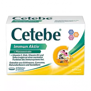 Иммунный комплекс (витамины+эхинацея, облепиха,куркума) Cetebe Immun Aktiv 30таб. Иммунный комплекс (витамины+эхинацея, облепиха,куркума) Cetebe Immun Aktiv 30таб.