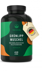 Зеленогубые мидии TRUE NATURE Grünlippmuschel 450кап.