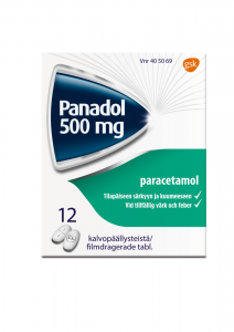 Средство жаропонижающее Panadol  500 mg, 12шт.