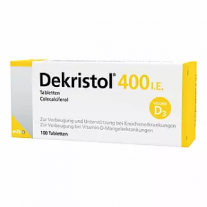 Витамин Д3 Dekristol 400 ме (10мкг)., 100таб.