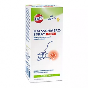 Спрей Эмсер от боли в горле Emser Halsschmerz-Spray akut 30мл Спрей Эмсер от боли в горле Emser Halsschmerz-Spray akut 30мл