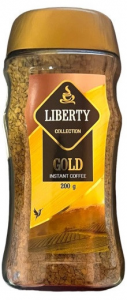 Растворимый сублимированный кофе Liberty Gold 200гр