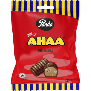 Шоколадные конфеты Ahaa suklaacrisp Panda Palat 120гр