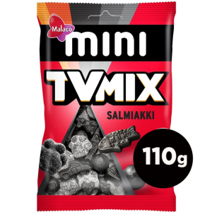 Смесь лакричных конфет Malaco Mini TV Mix Salmiakki 110гр