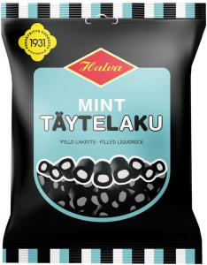 Лакричные конфеты с мятной начинкой Halva Mint Täytelaku 200гр