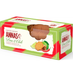 Имбирное печенье со вкусом лайма и чили Annas Lime & Chili 150гр Имбирное печенье со вкусом лайма и чили Annas Lime & Chili 150гр