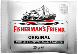 Леденцы от укачивания с ментолом Fisherman’s Friend Original pastilli 25гр